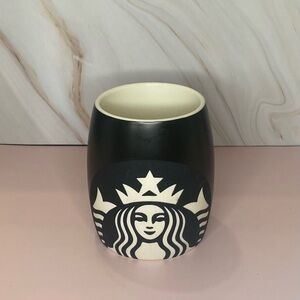 2011 Starbucks Black + Black Matte Mermaid Siren Logo, 16 oz